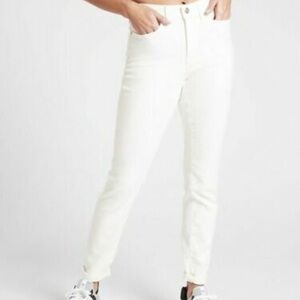 Athleta Sculptek Ultra Skinny Jeans Sz 26X White